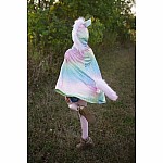 Rainbow Reversible Unicorn Dragon Cape, Size 5-6