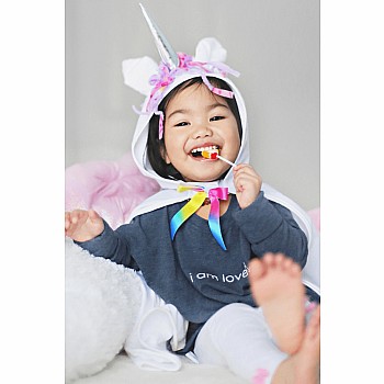 Unicorn Cape, White (Size 2-3)