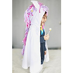 Unicorn Cape, White (Size 2-3)