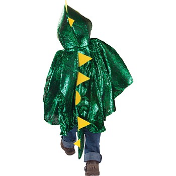 Metallic Dragon Cape - Green (Size 2-3T)