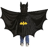 Hooded Bat Cape, Black, Md