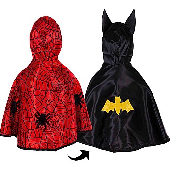 Baby Reversible Spider Bat Cape (Size 2-3T)