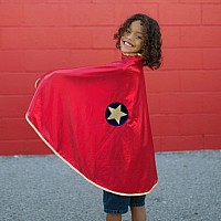 Wonder Cape Reversible Gold And Red
