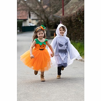 Spooky Ghost Poncho (Size 3-4)