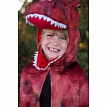 Grandasaurus T-Rex Cape w/Claws, Red/Black (Size 4-6)