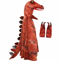 Grandasaurus T-Rex Cape w/Claws, Red/Black (Size 4-6)