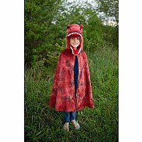 Grandasaurus T-Rex Cape w/Claws, Red/Black (Size 4-6)