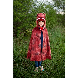 Grandasaurus T-Rex Cape w/Claws, Red/Black (Size 4-6)