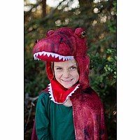 Grandasaurus T-Rex Cape w/Claws, Red/Black (Size 4-6)