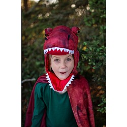 Grandasaurus T-Rex Cape w/Claws, Red/Black (Size 4-6)