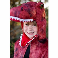 Grandasaurus T-Rex Cape w/Claws, Red/Black (Size 4-6)