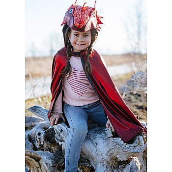 Ruby Metallic Dragon Cape