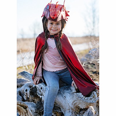 Ruby the Metallic Dragon Cape (Size 3-4)