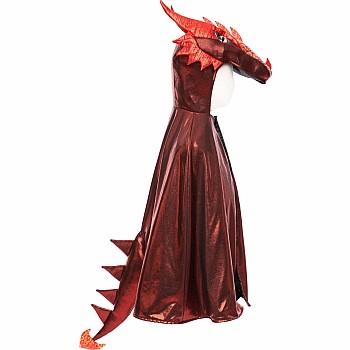 Ruby Metallic Dragon Cape