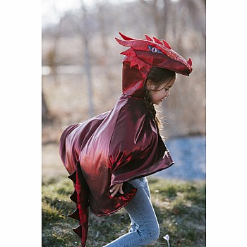 Ruby Metallic Dragon Cape