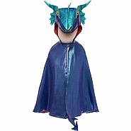 Great Pretenders Azure The Metallic Dragon Cape (Size 3-4)