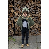 Green T-Rex Cuddle Cape (Size 3-4)