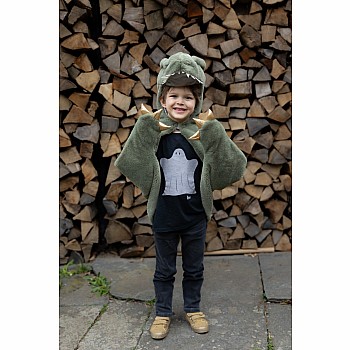 Green T-Rex Cuddle Cape (Size 3/4)