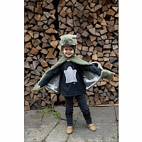 Green T-Rex Cuddle Cape (Size 3-4)