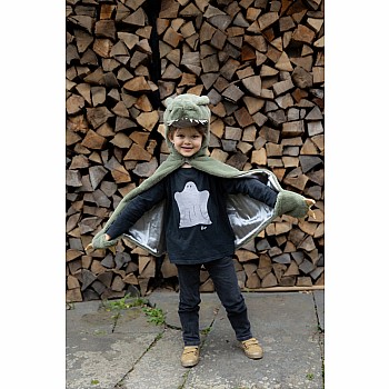 Green T-Rex Cuddle Cape (Size 3/4)