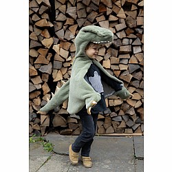 Green T-Rex Cuddle Cape (Size 5-6)