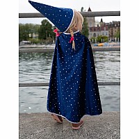 Blue Sparkle Wizard Cape & Hat