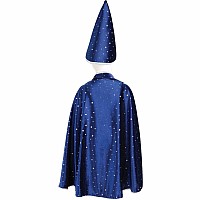 Blue Sparkle Wizard Cape & Hat