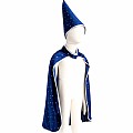 Blue Sparkle Wizard Cape & Hat