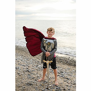 Silver Knight Tunic with Cape (size 5-6)