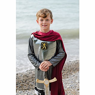 Silver Knight Tunic with Cape (size 5-6)