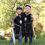 Knight Set With Tunic, Cape And Crown (Assorted Colors- sold separately)