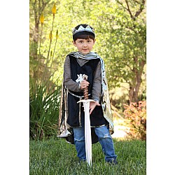 Silver Knight Set with Tunic, Cape and Crown (Size 5/6)