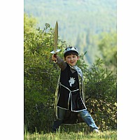 Silver Knight Set with Tunic, Cape and Crown (Size 7/8)