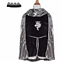 Silver Knight Set with Tunic, Cape and Crown (Size 7/8)