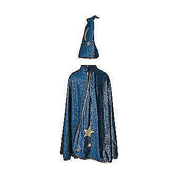 Starry Night Wizard Cape  Hat (Size 5-6)