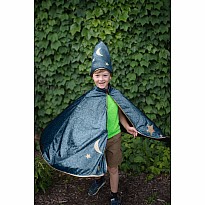 Starry Night Wizard Cape & Hat (Size 7-8)