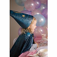 Starry Night Wizard Cape & Hat (Size 7-8)