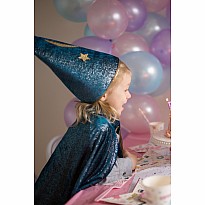 Starry Night Wizard Cape & Hat (Size 7-8)