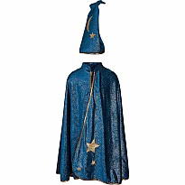 Starry Night Wizard Cape & Hat (Size 7-8)