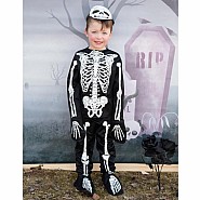 Glow in the Dark Skeleton Shirt, Pants and Mask (Size 3-4)