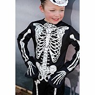 Glow in the Dark Skeleton Shirt, Pants and Mask (Size 3-4)