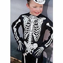 Glow in the Dark Skeleton Shirt, Pants and Mask (Size 3-4)