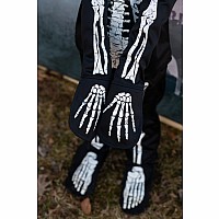 Glow in the Dark Skeleton Shirt, Pants and Mask (size 7-8)