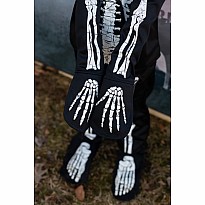 Glow in the Dark Skeleton Shirt, Pants and Mask (size 7-8)