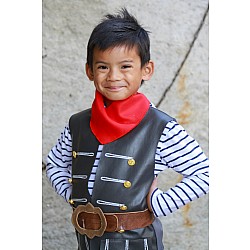 Skully Pirate Vest, Belt & Scarf (Size 7-8)