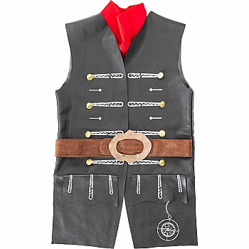 Skully Pirate Vest, Belt & Scarf (Size 7-8)