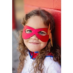 Superhero Tutu Cape And Mask Set (Size 5-6)