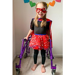 Superhero Tutu Cape And Mask Set (Size 5-6)