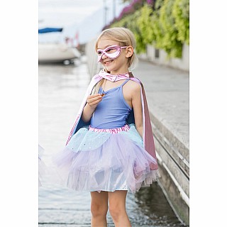 Super Duper Tutu, Cape & Mask Pink & Blue (Size 4-6)