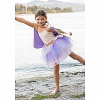 Super-duper Tutu, Cape and Mask, Metallic Rose Gold and Lilac (size 5-6)